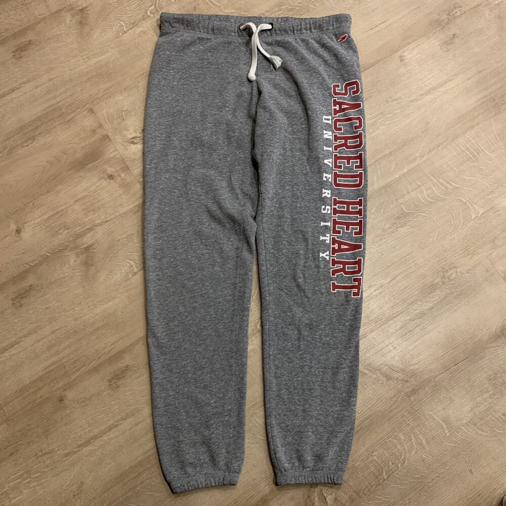 League Sacred Heart University Pioneers Gray Sweatpants Men's Medium M Joggers